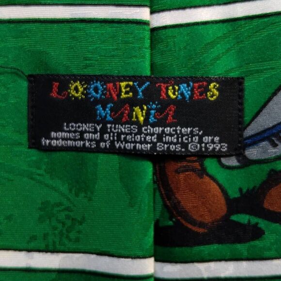 Vintage Looney Tunes Mania Football Season Tie - Picture 7 of 11